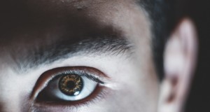 close up photo of human eye