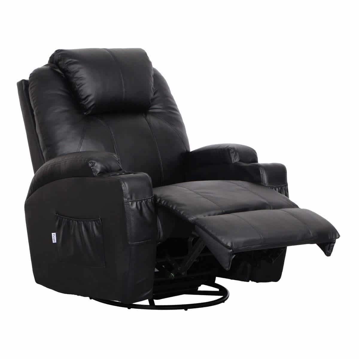 Esright Massage Recliner Chair Heated PU Leather