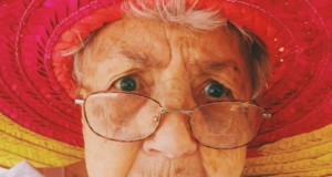 an elderly woman
